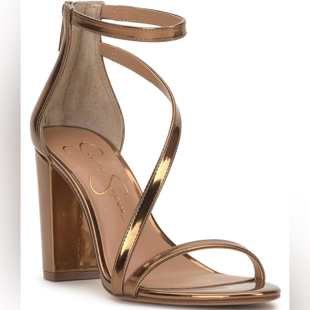 *BRAND NEW, NEVER WORN* Jessica Simpson Sloyan High Heel Sandal in Bronze